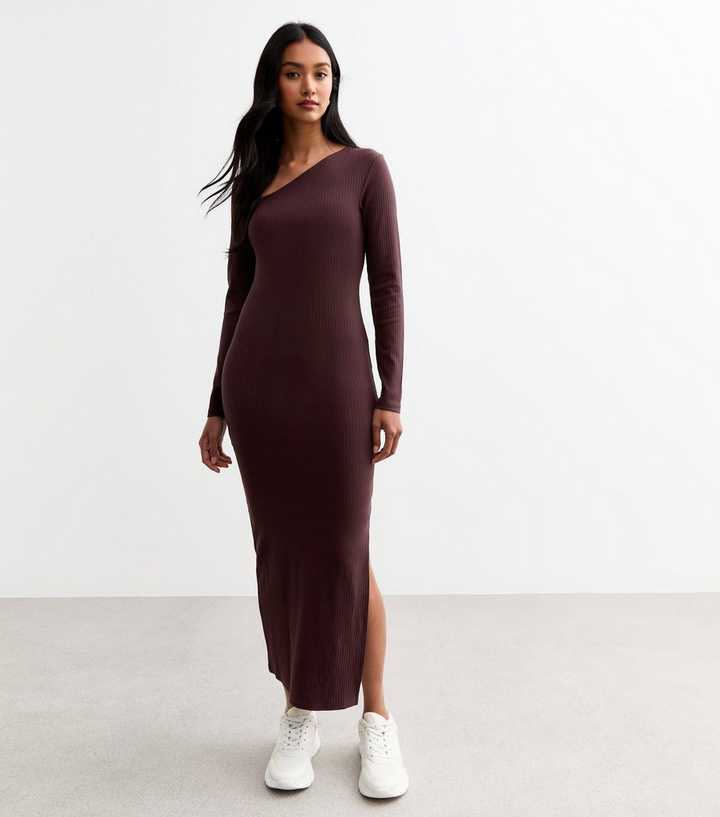 meredith floral embroidery a-line dress Open Back Longsleeve Asymmetric Dress