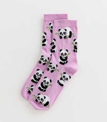 Purple Panda Socks