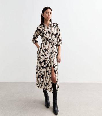 New look midi shirt dress online