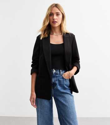 Black Ponte Open Front Chuck On Blazer