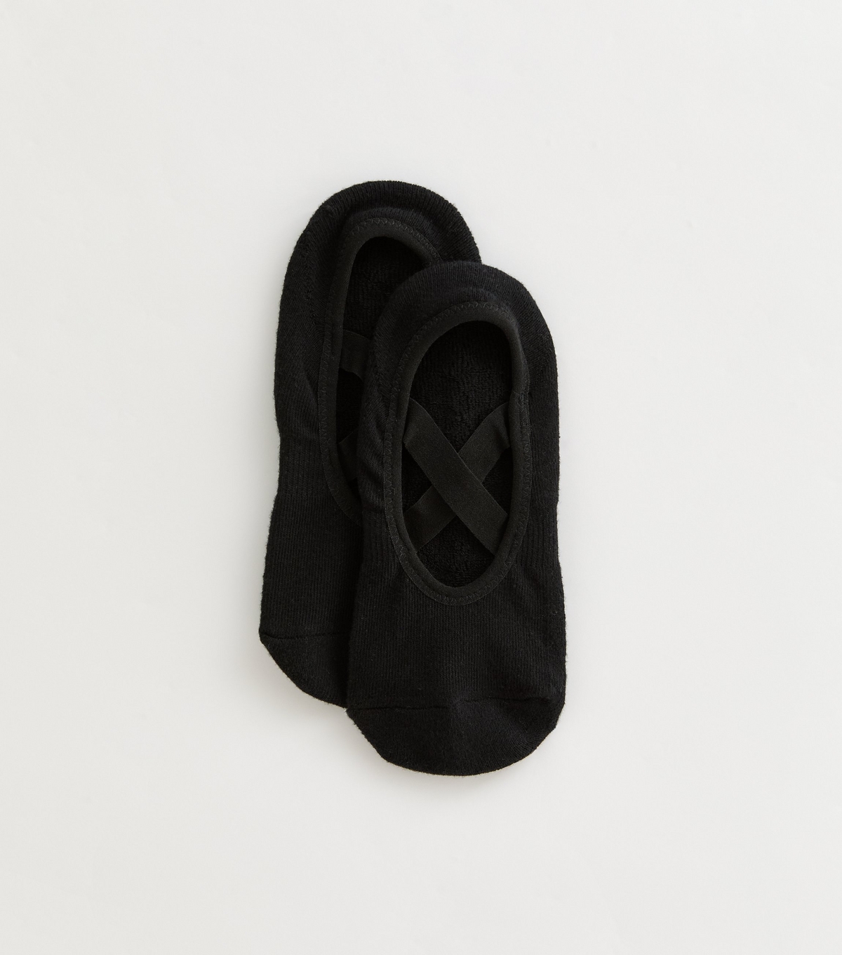 Black Heel Grip Yoga Socks New Look