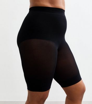 Curves Black Anti Chafing Shorts New Look