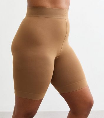 Curves Tan Anti Chafing Shorts New Look