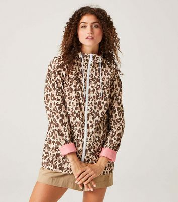 Regatta Brown Leopard Print Bayletta Waterproof Jacket New Look