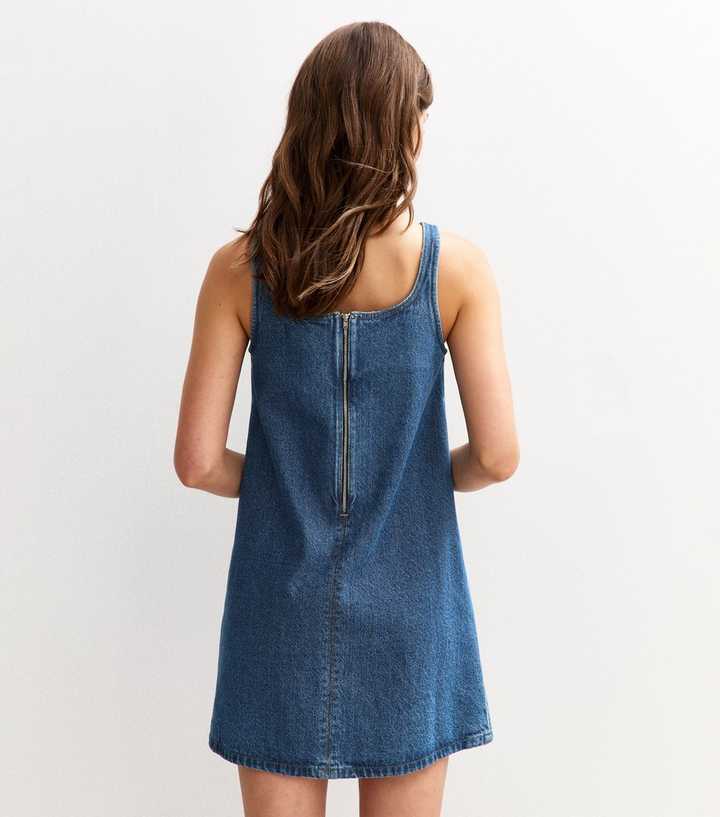 Blue A Line Denim Dress