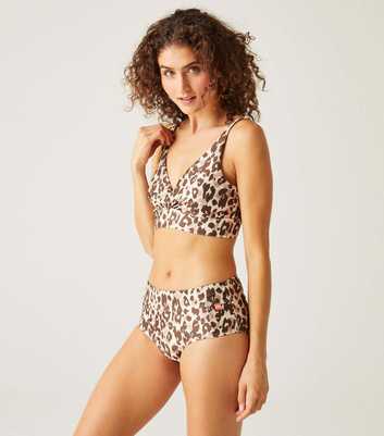 Regatta Brown Leopard Print Paloma Bikini Top