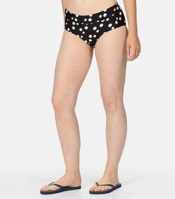 Regatta Black Spot Paloma Bikini Bottoms New Look