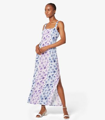 Apricot Purple Floral Print Cami Maxi Dress New Look