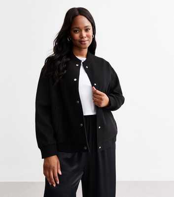 Curves Black Bomber Jacket