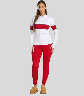 South Beach Red Base Layer Sports Leggings