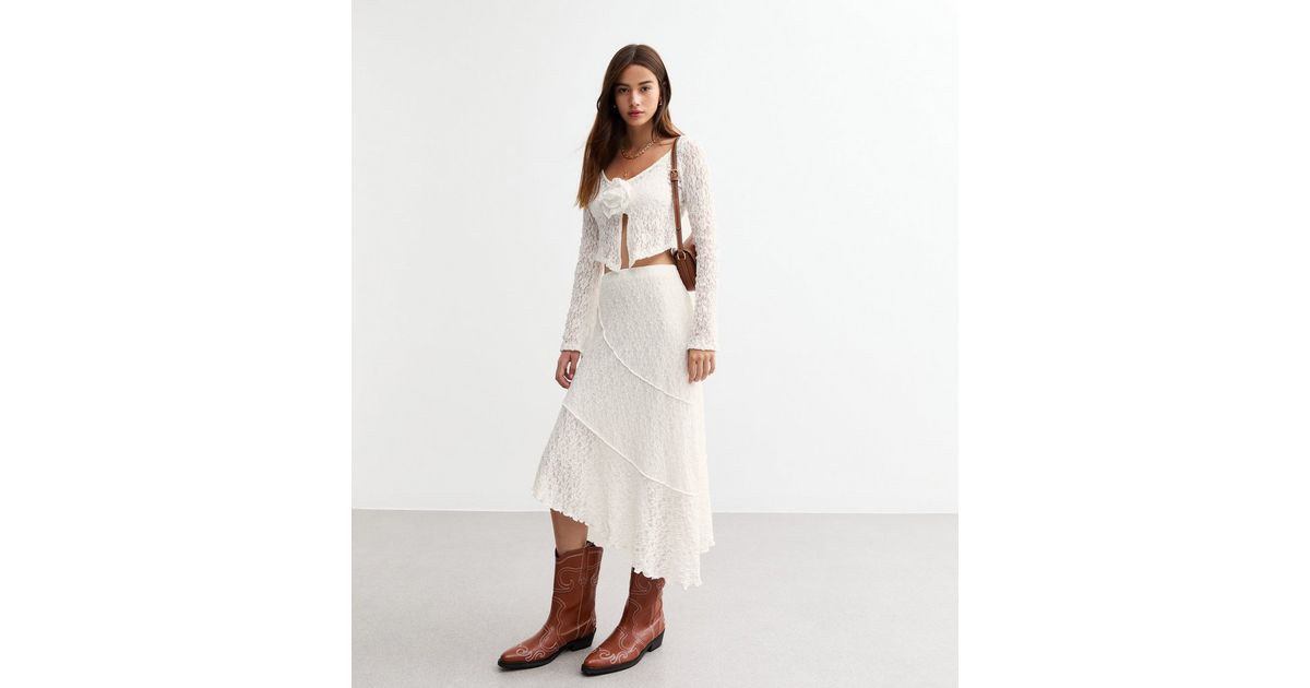 Alec Midi Skirt - White main image 0