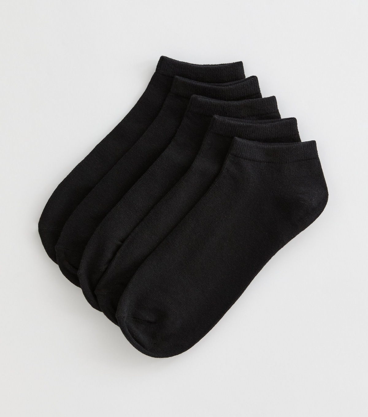 Men's Pack Of 5 Black Trainer Liner Socks New Look