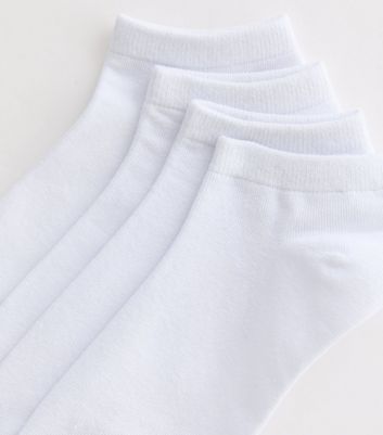 Pack Of 5 White Trainer Liner Socks New Look