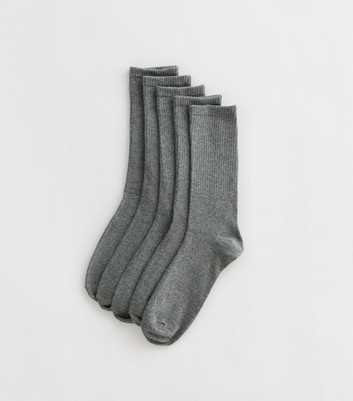 Pack Of 5 Grey Socks