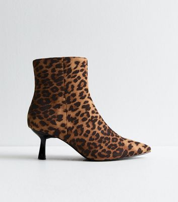 New look leopard ankle boots hotsell