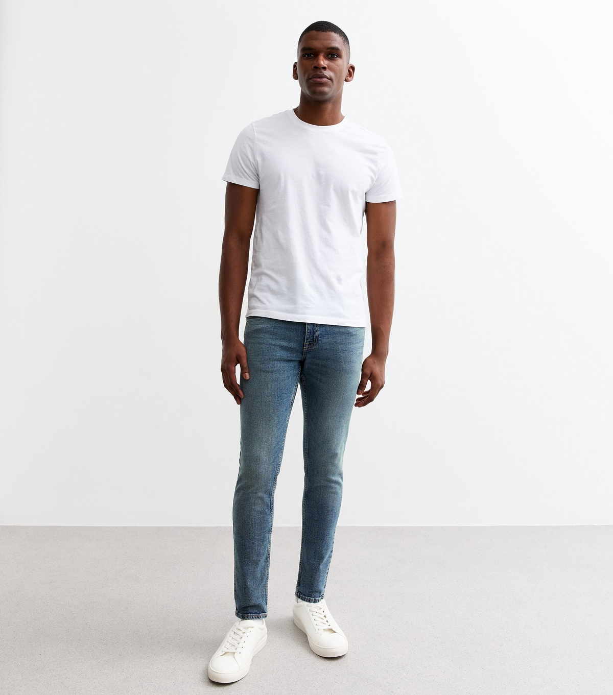 Men's Blue Skinny Leg Denim Jeans New Look