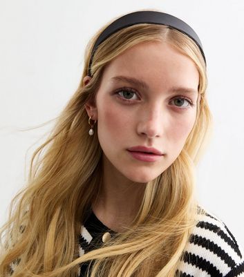 Satin Alice Band Headband For Women – Inner Braid Design In Black, Pink, Or White (2cm Width)