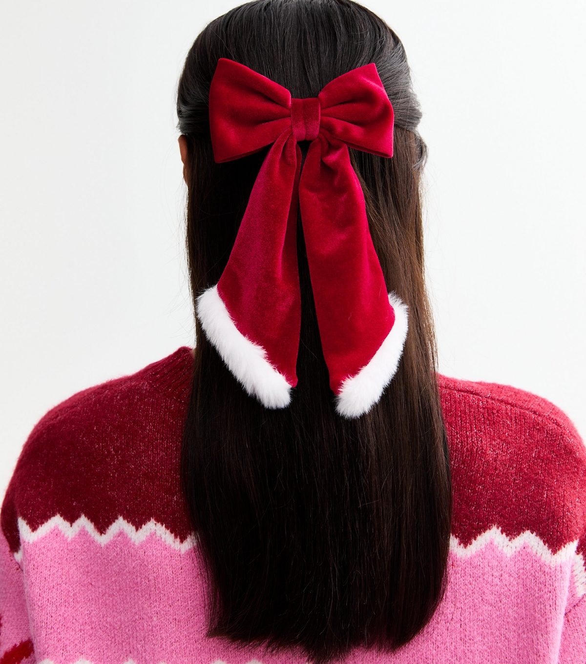 Red Santa Claus Christmas Hair Slide New Look