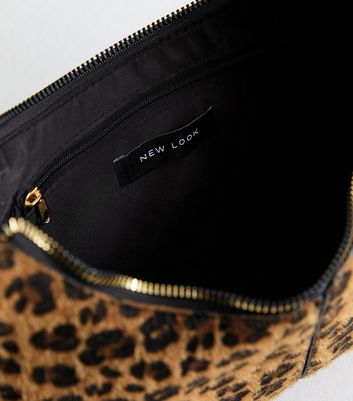 Brown Leopard Print Shoulder Bag New Look