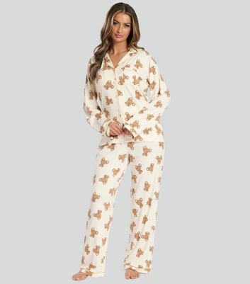 Teddy bear print pyjamas sale