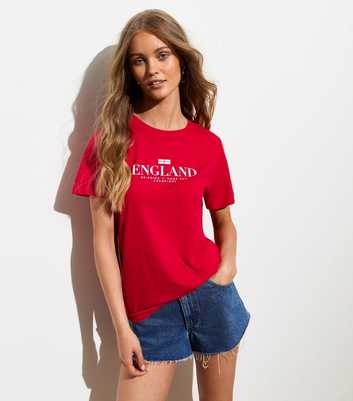 Red Cotton England Flag T-Shirt