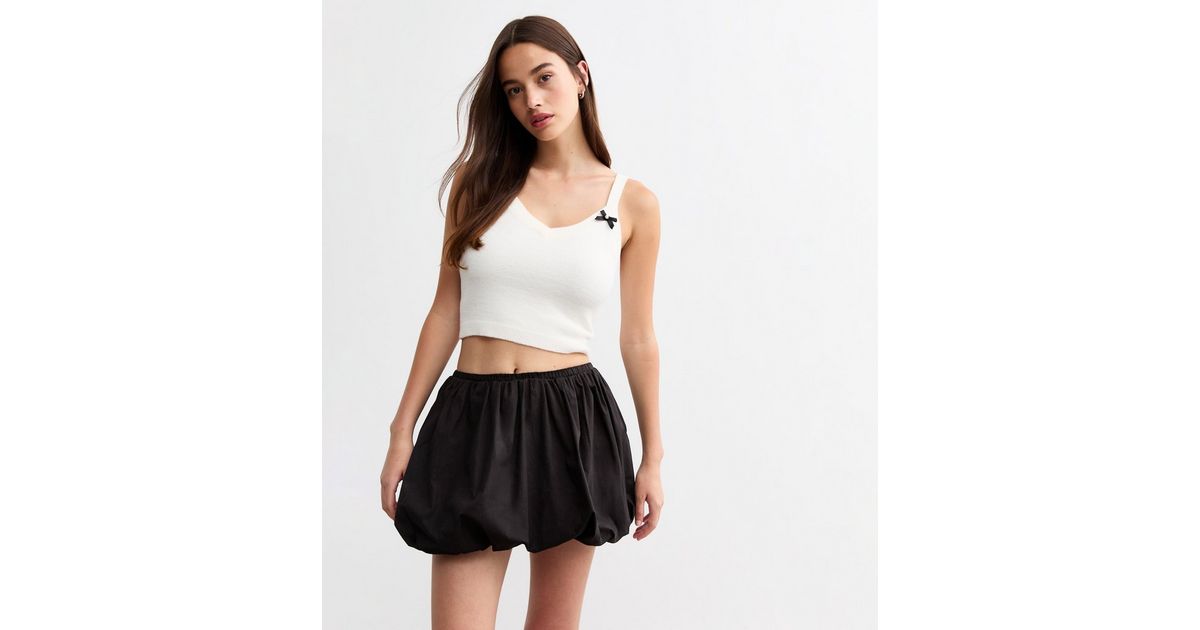 Solid Mini Bubble Skirt main image 0