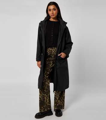 Urban Bliss Black Hooded Oversized Anorak
