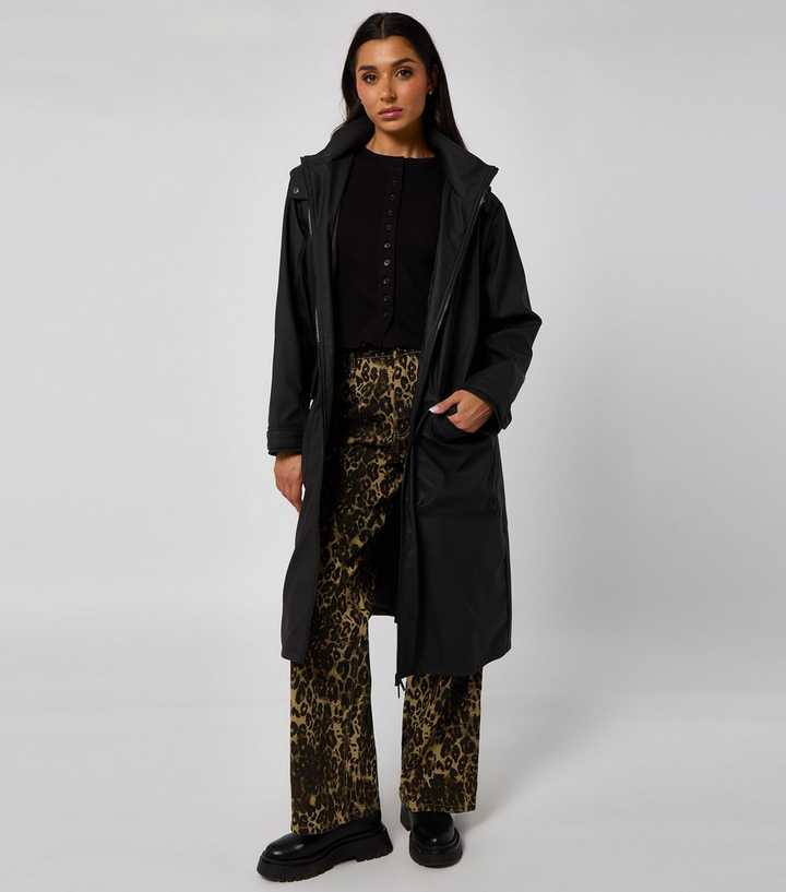 Urban Bliss Black Hooded Oversized Anorak