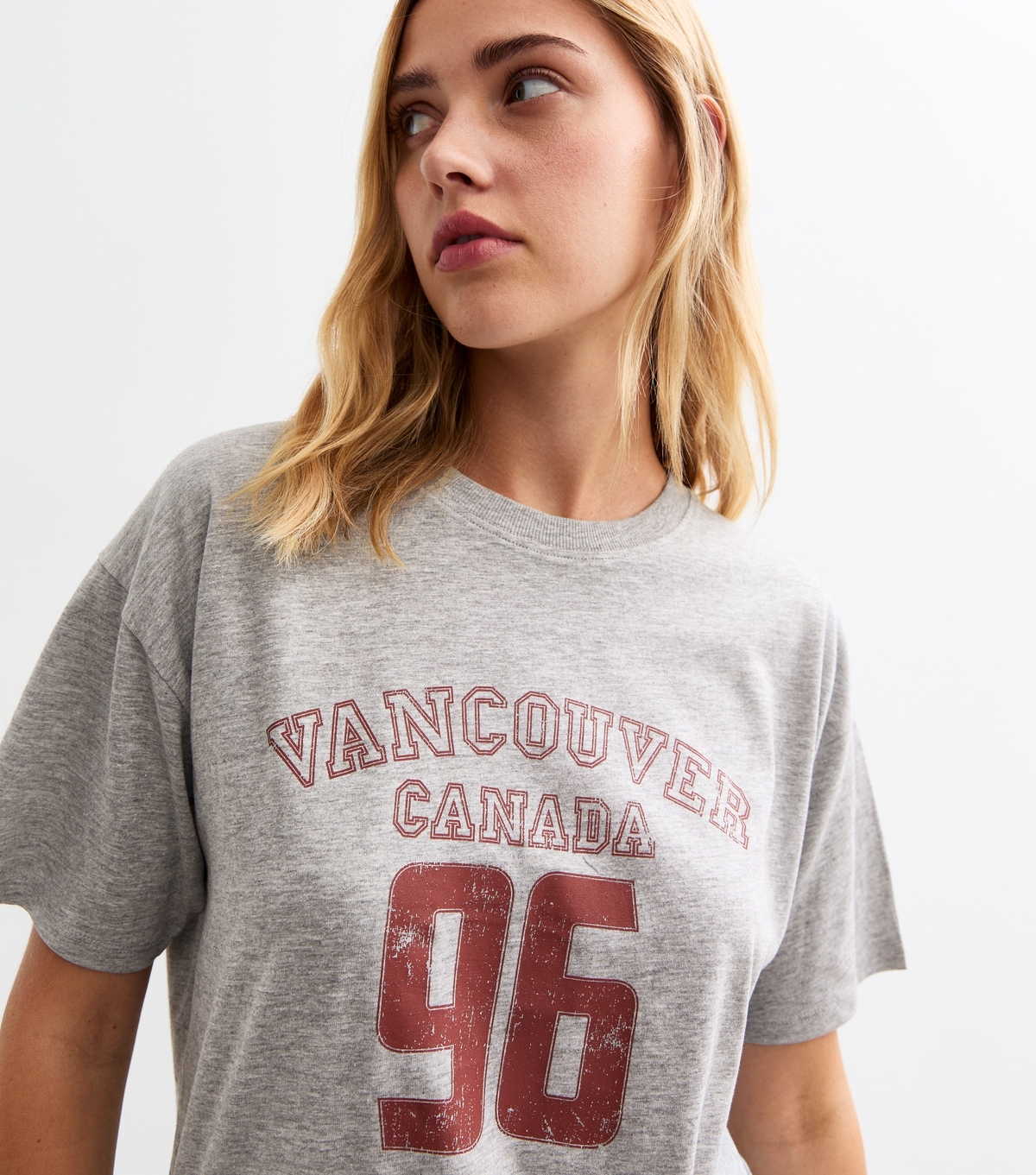 Women's Grey Vancouver Slogan T-Shirt New Look
