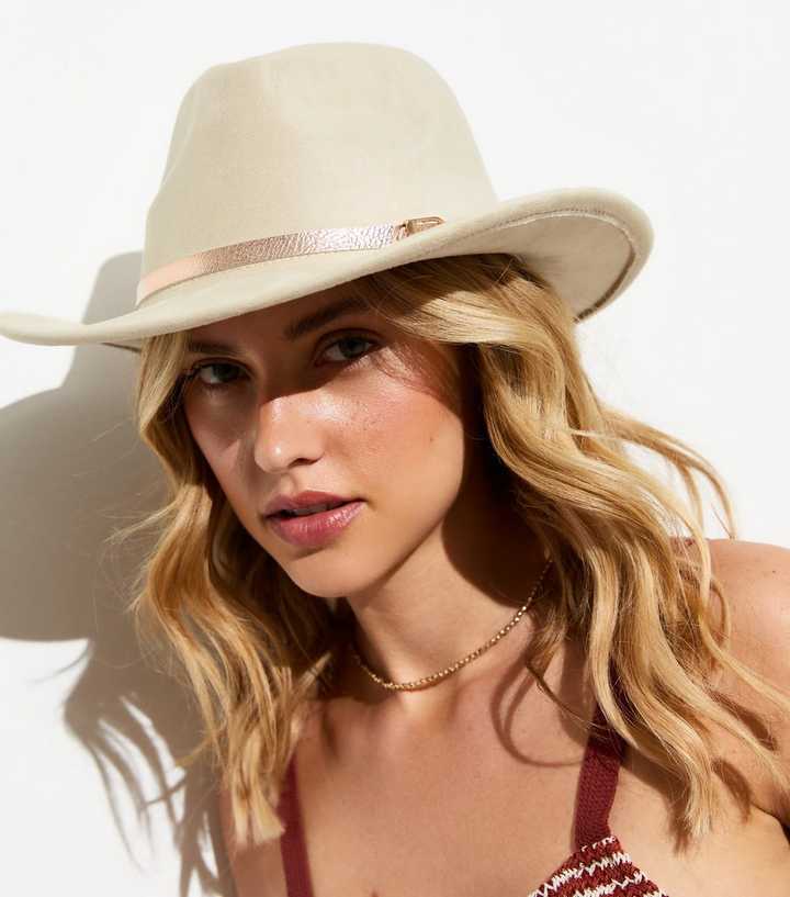 Public Desire Cream Cowboy Hat 