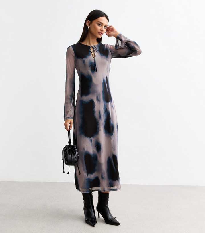 slim fit dress slacks Disturbia | Moodswing Tie Dye Midi Dress main image 0