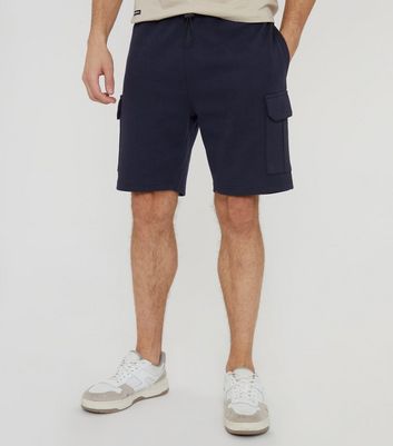 Men's Threadbare Navy Cargo Shorts New Look