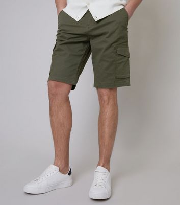 Men's Threadbare Khaki Cargo Shorts New Look