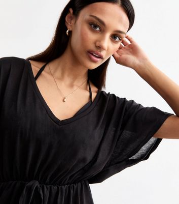 Black beach kaftan online