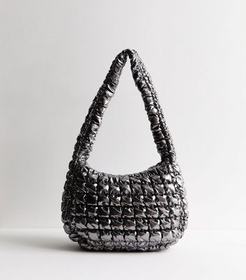 Black and silver shoulder bag online