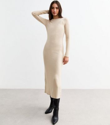 Crew neck midi dress on sale