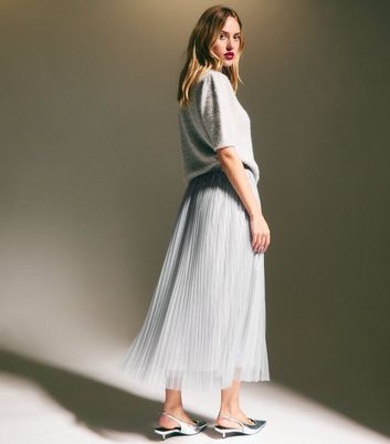 スカート Sequinned Tulle Midi Skirt Sequinned tulle midi skirt - PULL&BEAR