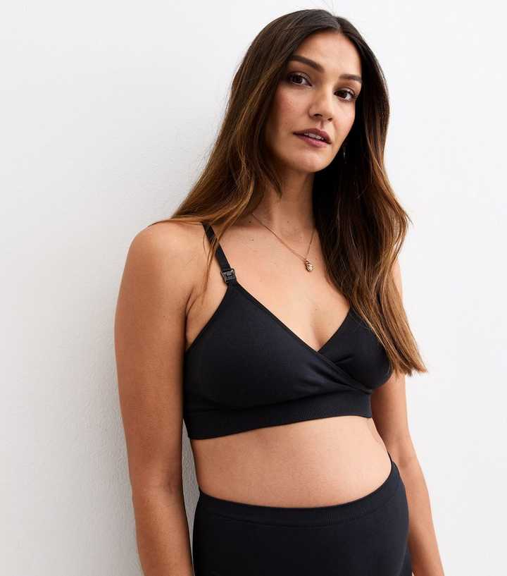 Maternity Black Triangle Clip Nursing Bra
