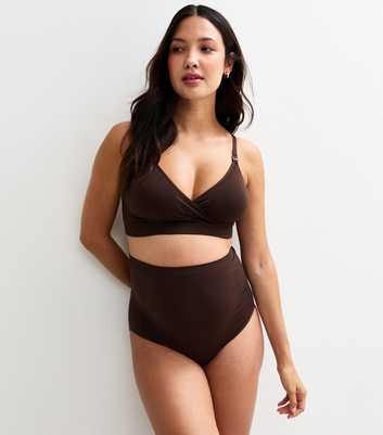 Maternity Brown Triangle Clip Bra