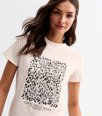 Leopard With Blue Foil Baseball Graphic Tee
