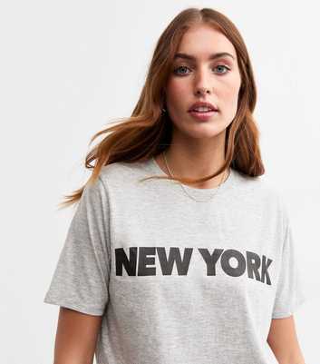 Tall Grey Relaxed New York T-Shirt