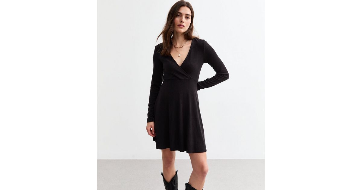 Black Jersey Mini Dress