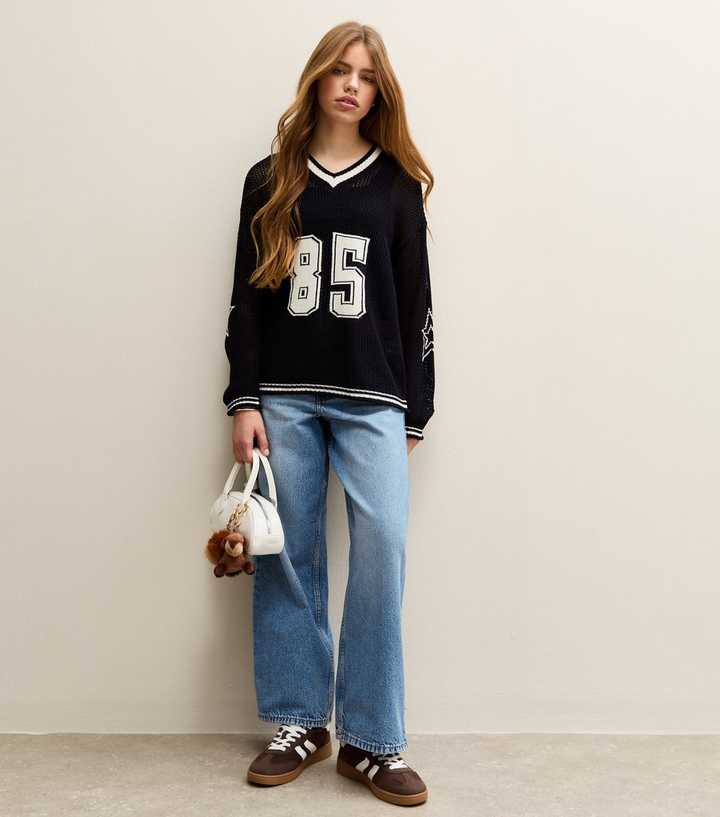 Girls Blue Mid Wash Skater Jeans 