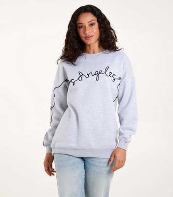 Blue Vanilla Pale Grey LA Logo Sweatshirt