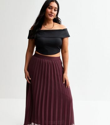 Red Skirts Plus Size Midi 5XL Plus Size Skirt High Waisted Skirts