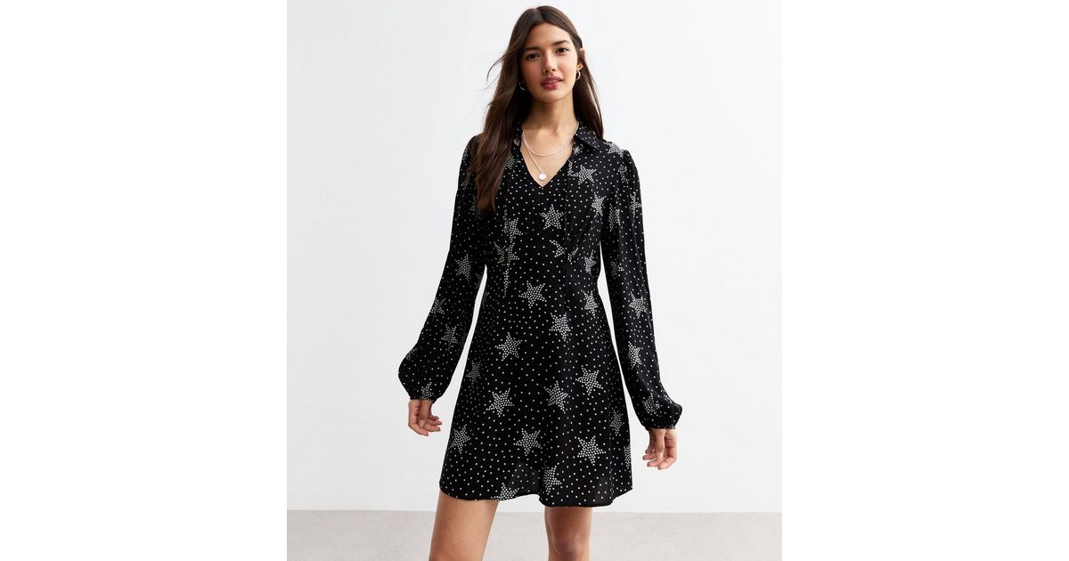 STAR PRINT MINI DRESS LAS VEGAS STYLE main image 0