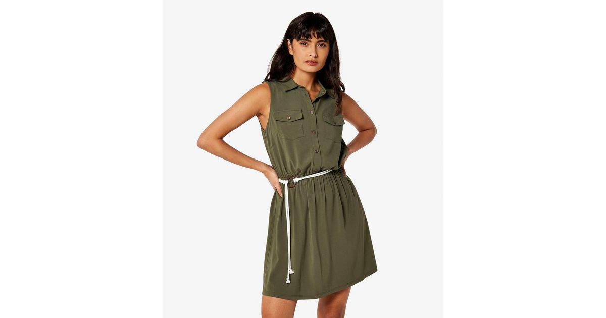 Robe New Look Jaune Taille UK 12 - Occasion Très Bon état - Robe Femme Classique