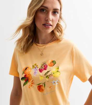 Yellow Fruit Graphic T-Shirt 