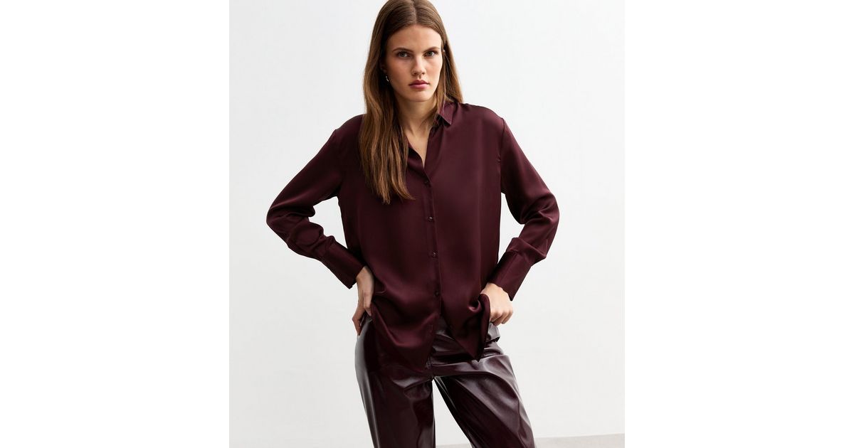 WIDE CUFF SATIN SHIRT