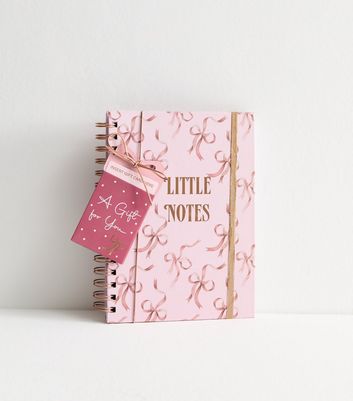 Pink Little Notes A5 Lined Notebook | New Look